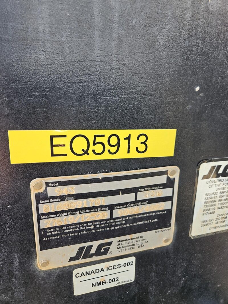 2019 JLG 943 Telehandler - Image 6